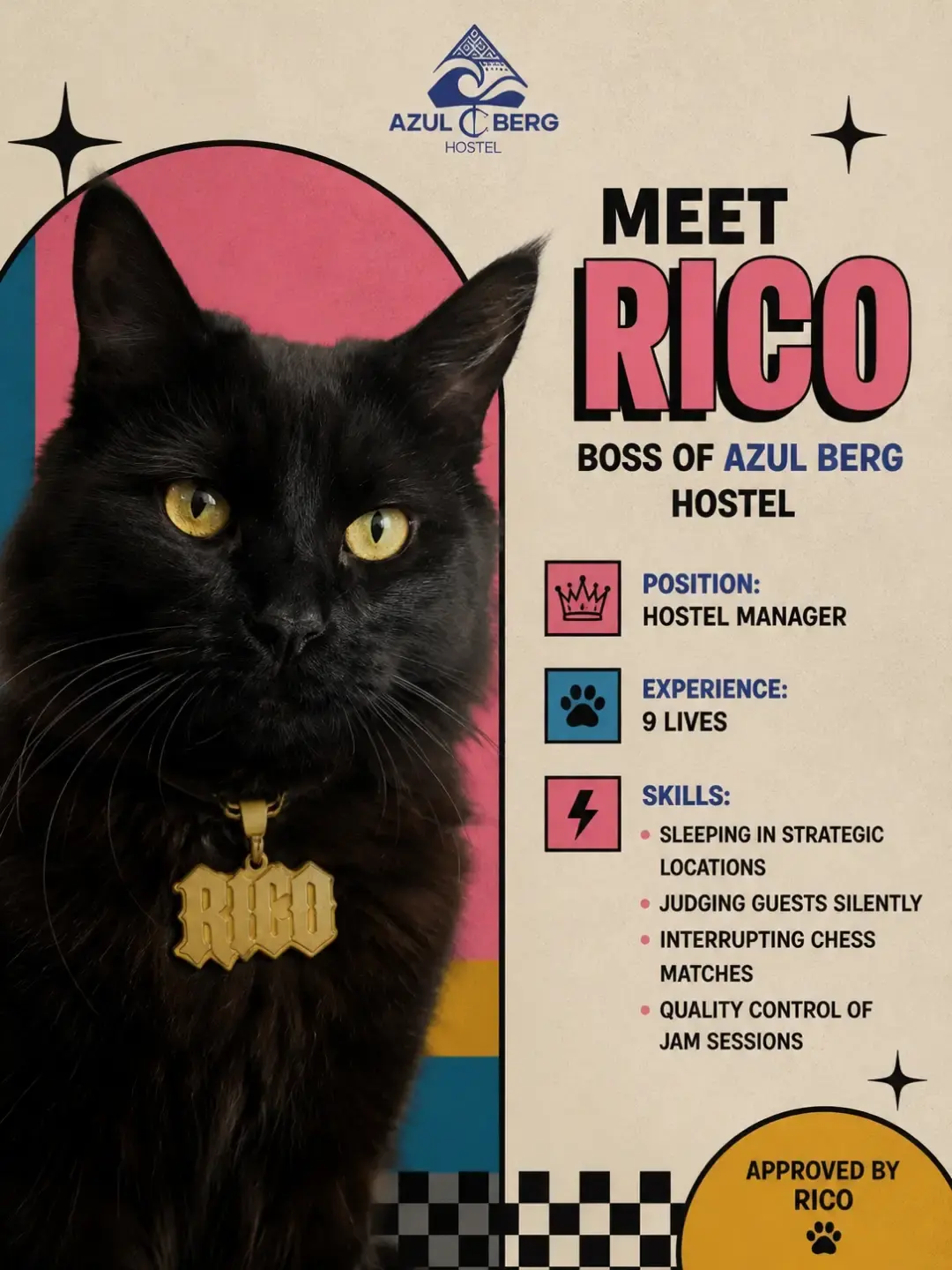 Meet Rico — Boss of Azul Berg Hostel poster