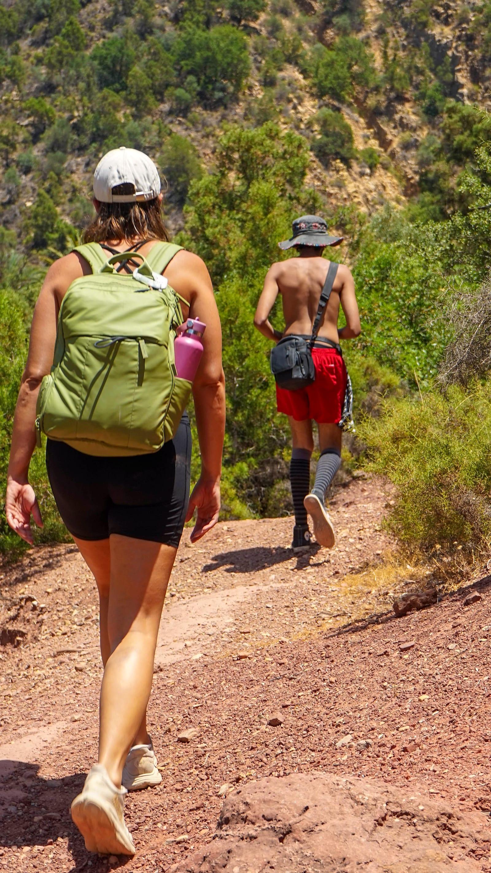 Hiking a hidden canyon trail